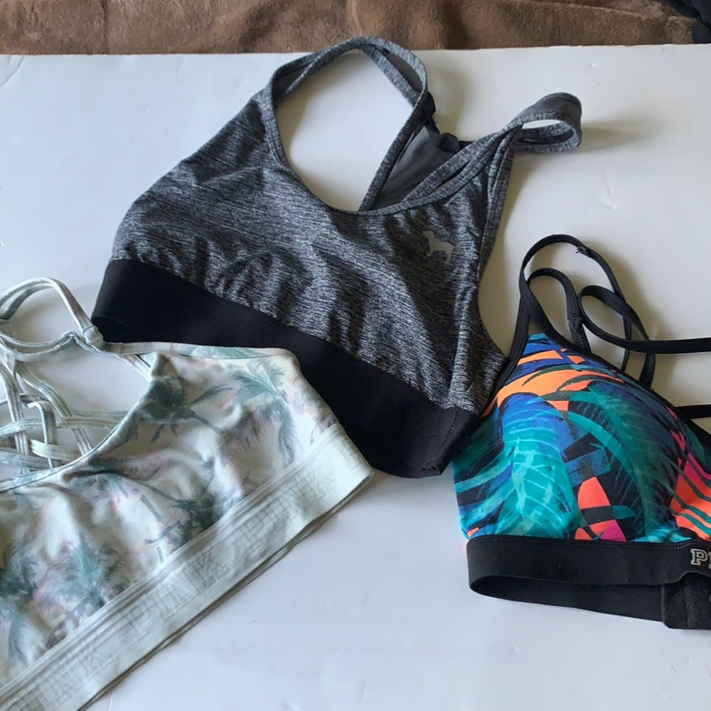 PINK bundle of 3 sport bras